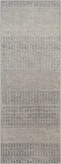 Surya Monaco Moc-2304 Silver Gray, Medium Gray, Cream Moroccan Area Rug