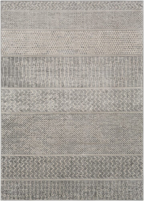 Surya Monaco Moc-2304 Silver Gray, Medium Gray, Cream Rugs.