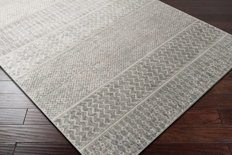 Surya Monaco Moc-2304 Silver Gray, Medium Gray, Cream Rugs.