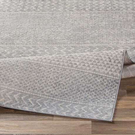 Surya Monaco Moc-2304 Silver Gray, Medium Gray, Cream Rugs.