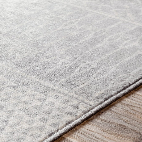 Surya Monaco Moc-2304 Silver Gray, Medium Gray, Cream Rugs.
