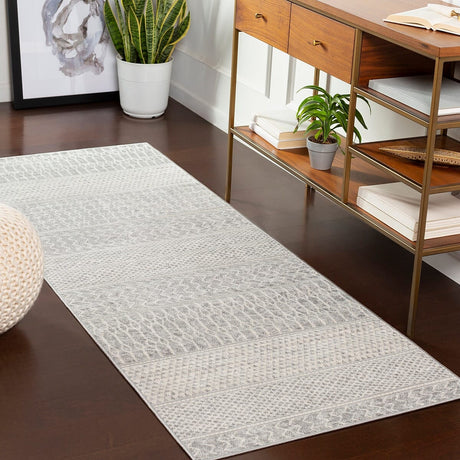 Surya Monaco Moc-2304 Silver Gray, Medium Gray, Cream Rugs.
