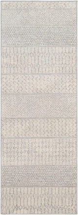 Surya Monaco Moc-2306 Silver Gray, Medium Gray, Cream Rugs.