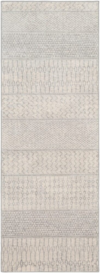 Surya Monaco Moc-2306 Silver Gray, Medium Gray, Cream Moroccan Area Rug