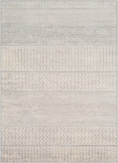 Surya Monaco Moc-2306 Silver Gray, Medium Gray, Cream Moroccan Area Rug