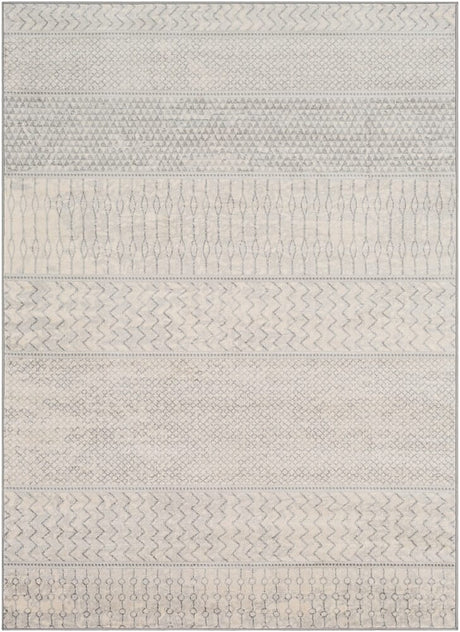 Surya Monaco Moc-2306 Silver Gray, Medium Gray, Cream Rugs.