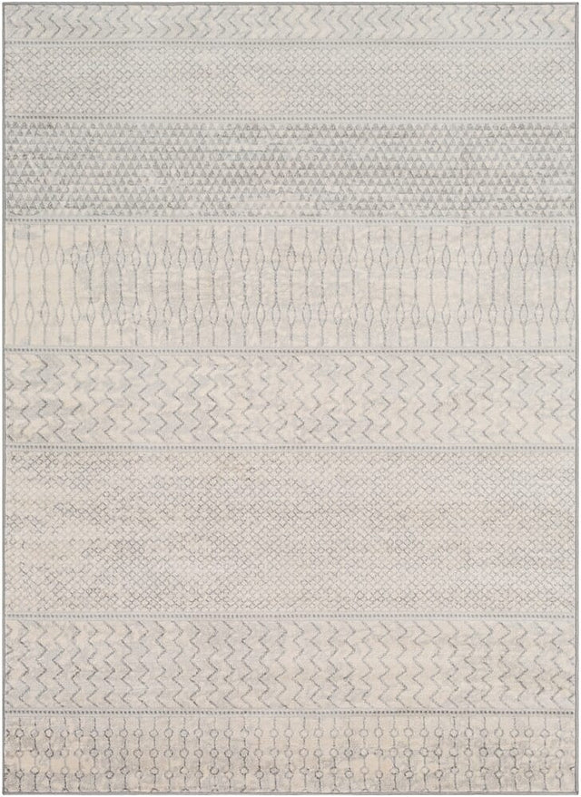 Surya Monaco Moc-2306 Silver Gray, Medium Gray, Cream Rugs.