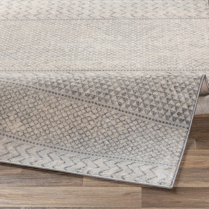 Surya Monaco Moc-2306 Silver Gray, Medium Gray, Cream Moroccan Area Rug