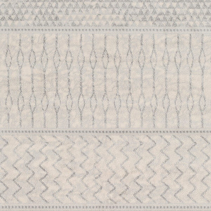 Surya Monaco Moc-2306 Silver Gray, Medium Gray, Cream Moroccan Area Rug