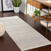 Surya Monaco Moc-2306 Silver Gray, Medium Gray, Cream Moroccan Area Rug