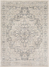 Surya Monaco Moc-2315 Silver Gray, Medium Gray, Cream Rugs.