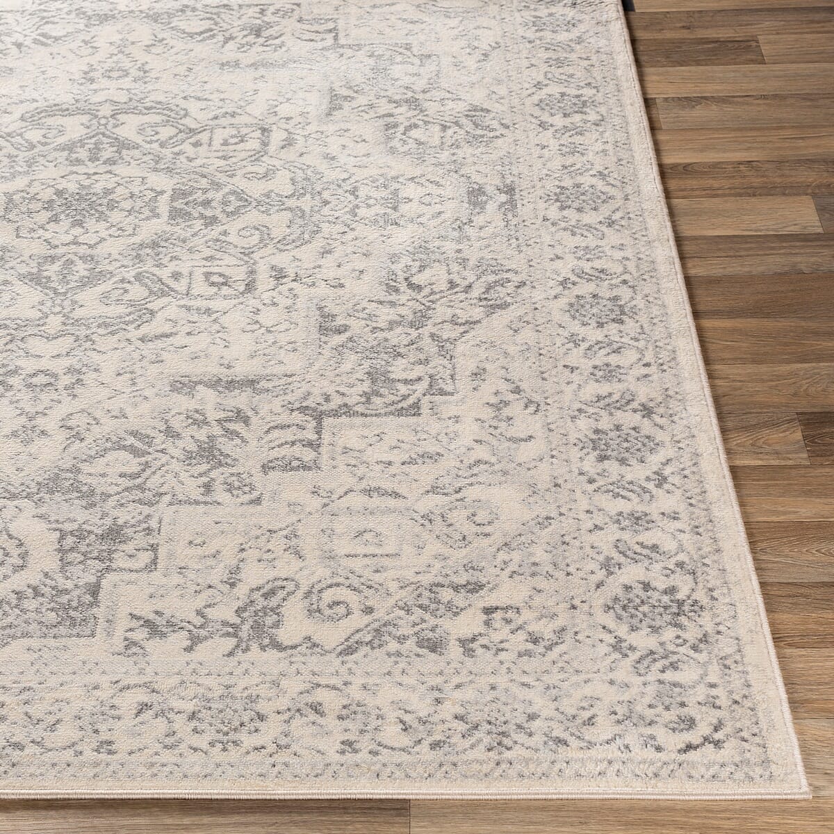Surya Monaco Moc-2315 Silver Gray, Medium Gray, Cream Rugs.