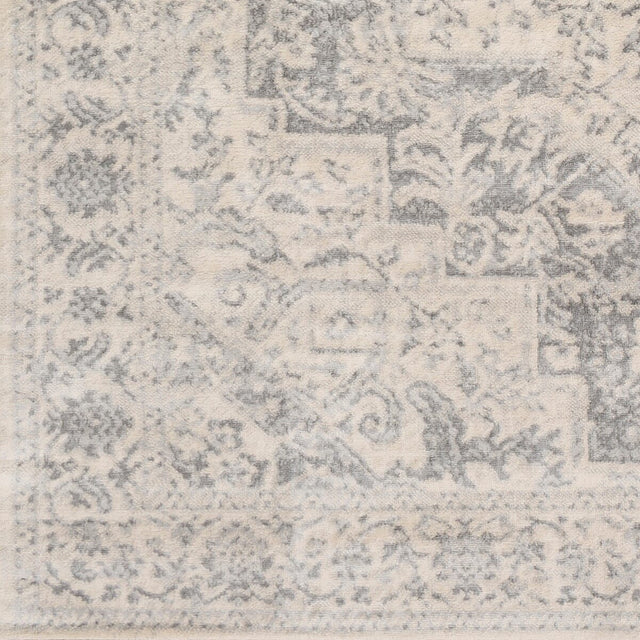 Surya Monaco Moc-2315 Silver Gray, Medium Gray, Cream Rugs.