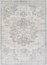 Surya Monaco Moc-2328 Silver Gray, Medium Gray, Cream Rugs.