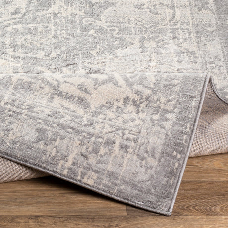 Surya Monaco Moc-2328 Silver Gray, Medium Gray, Cream Rugs.