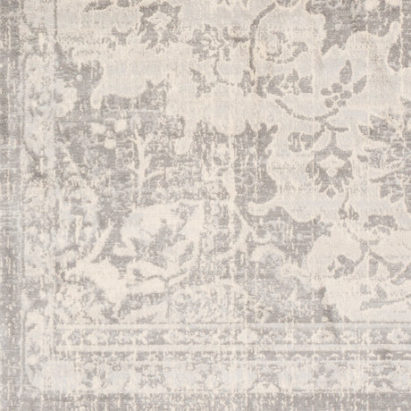 Surya Monaco Moc-2328 Silver Gray, Medium Gray, Cream Rugs.