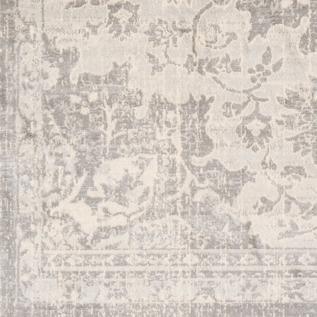 Surya Monaco Moc-2328 Silver Gray, Medium Gray, Cream Rugs.