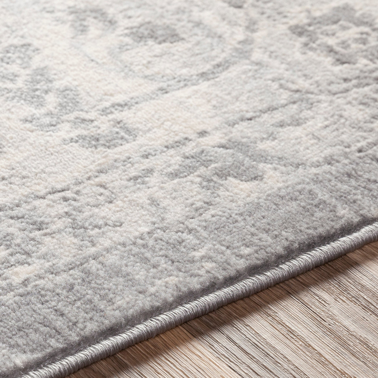 Surya Monaco Moc-2328 Silver Gray, Medium Gray, Cream Rugs.