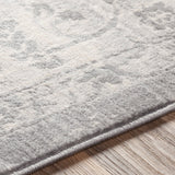 Surya Monaco Moc-2328 Silver Gray, Medium Gray, Cream Rugs.