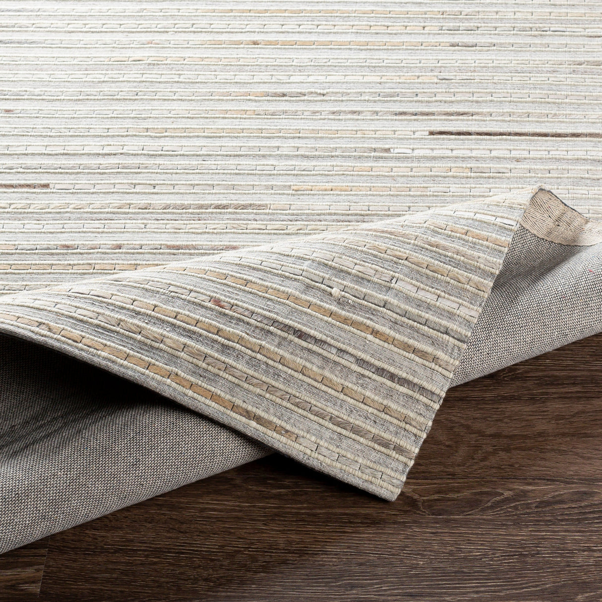Surya Medora Mod-1024 Light Gray, Dark Brown, Ivory, Black Rugs.