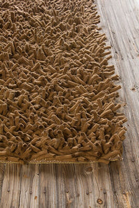 Chandra Montaro mon20406 Brown Shag Area Rug