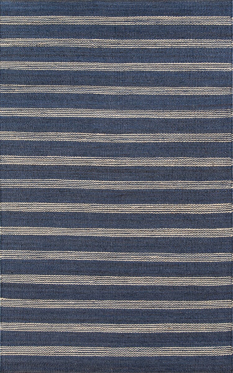 Momeni Novogratz Montauk Lighthouse Mtk-1 Navy Striped Area Rug