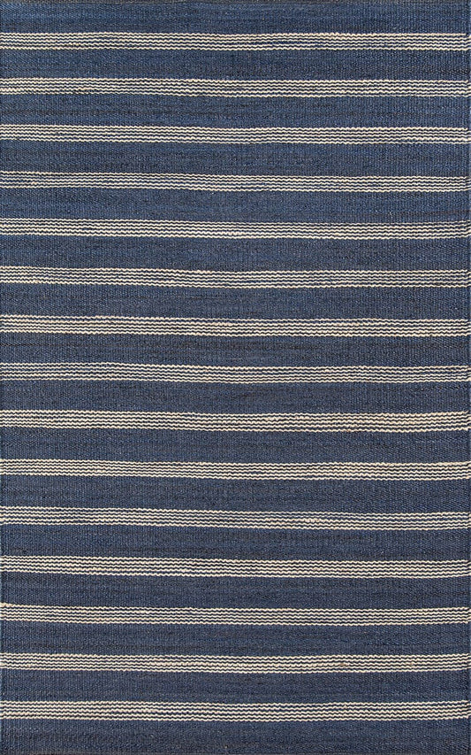 Momeni Novogratz Montauk Lighthouse Mtk-1 Navy Striped Area Rug