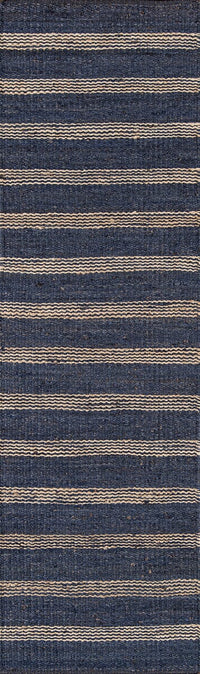 Momeni Novogratz Montauk Lighthouse Mtk-1 Navy Striped Area Rug