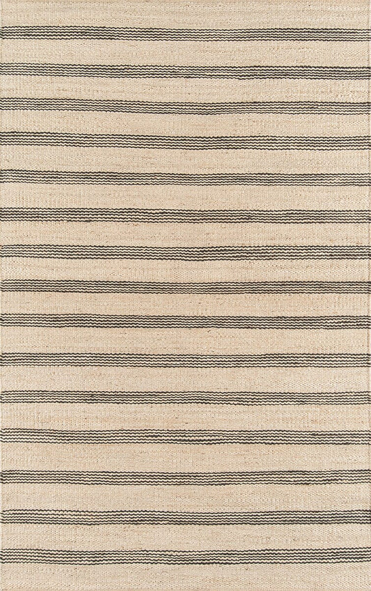 Momeni Novogratz Montauk Lighthouse Mtk-2 Charcoal Striped Area Rug