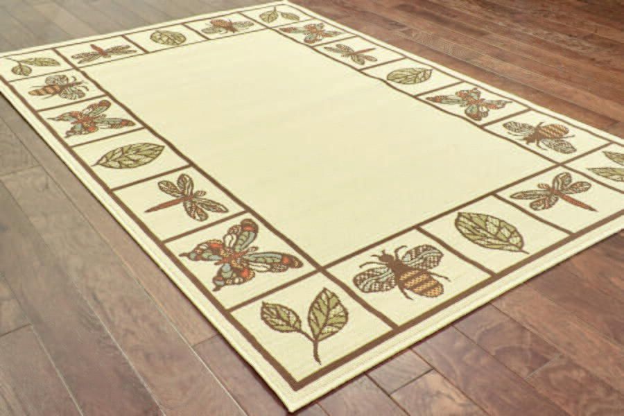 Oriental Weavers Sphinx Montego 2266w Ivory / Brown Floral / Country Area Rug
