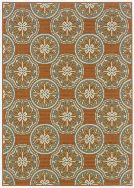 Oriental Weavers Sphinx Montego 8323d Red / Ivory Damask Area Rug