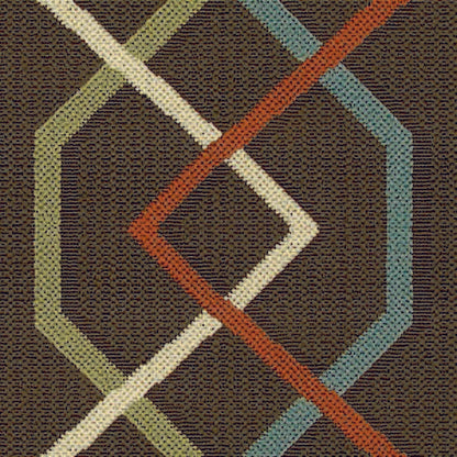 Oriental Weavers Sphinx Montego 896n6 Brown / Ivory Geometric Area Rug
