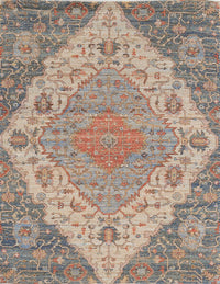 KAS Morris 2223 Gramercy Blue / Red Area Rug