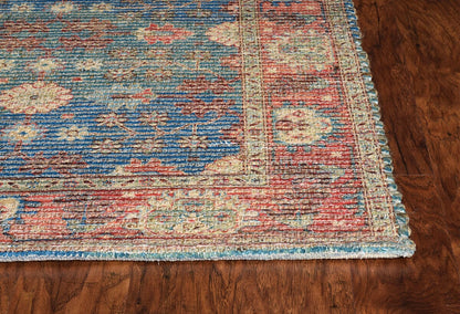 KAS Morris 2227 Traditions Blue / Red Area Rug