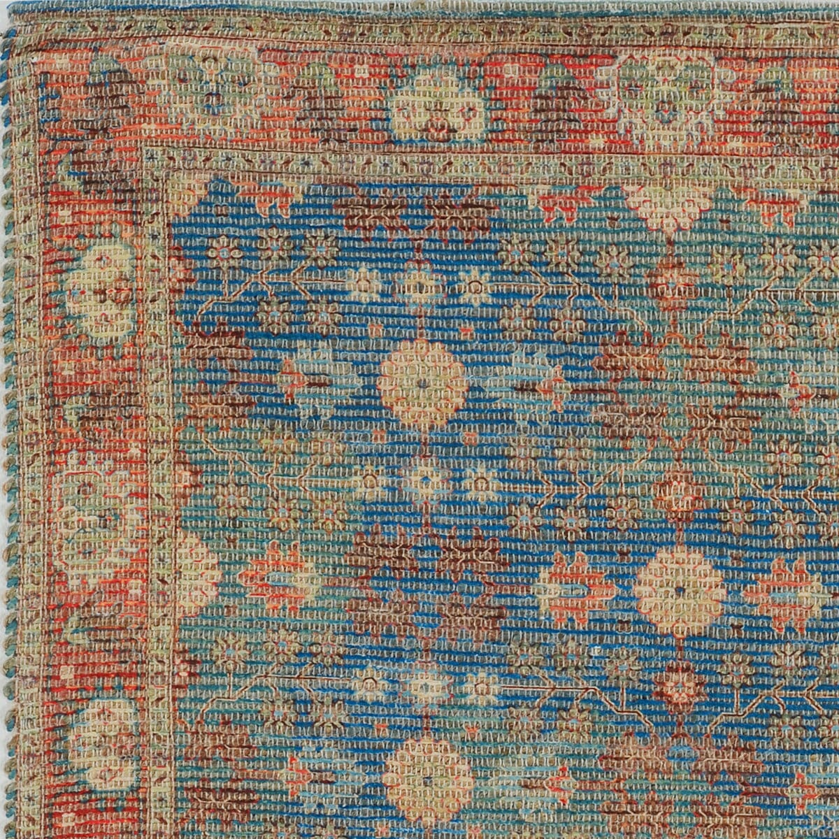 KAS Morris 2227 Traditions Blue / Red Area Rug