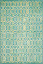 Safavieh Mosaic Mos150A Aqua / Light Gold Rugs.