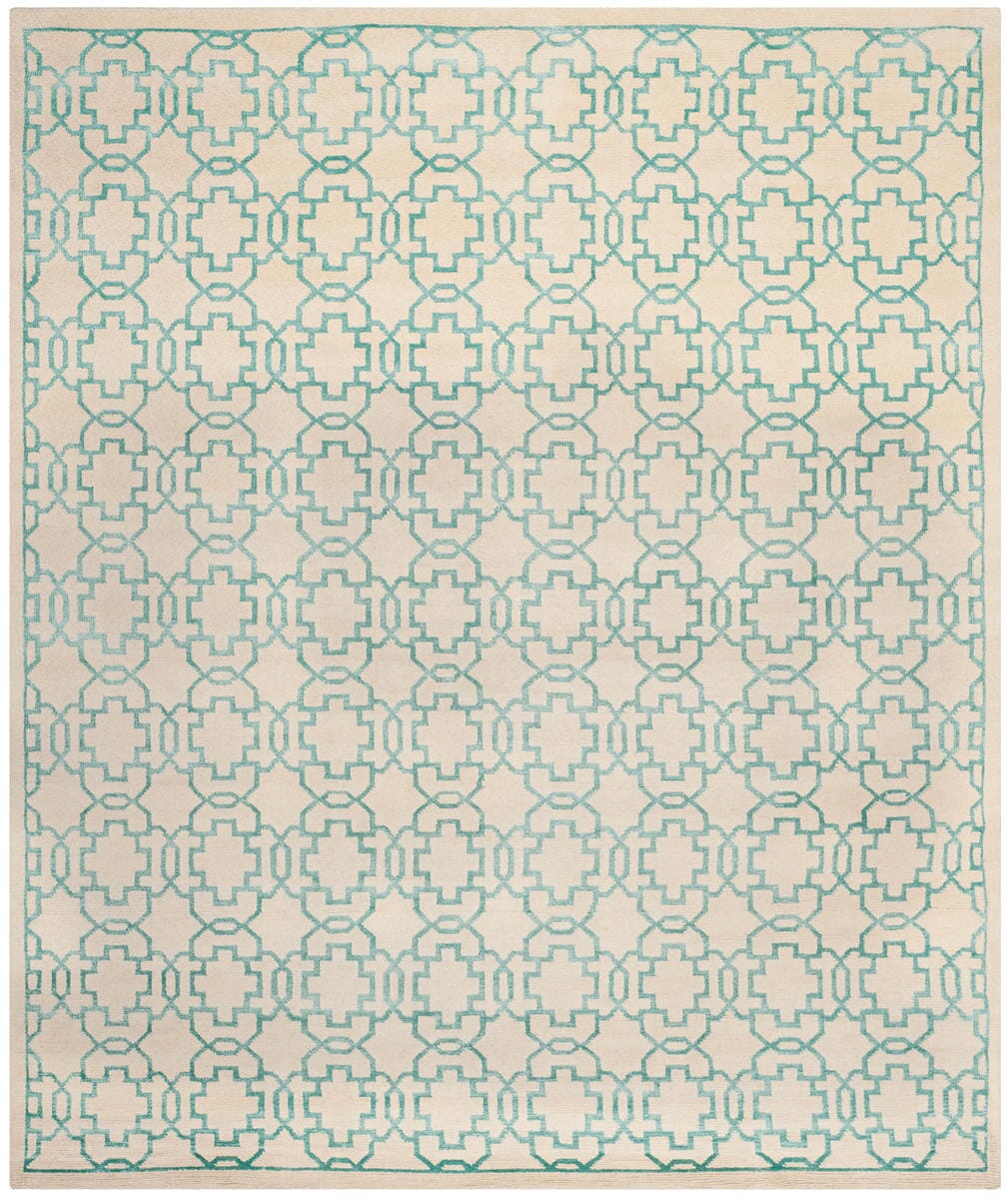 Safavieh Mosaic Mos152B Cream / Aqua Geometric Area Rug