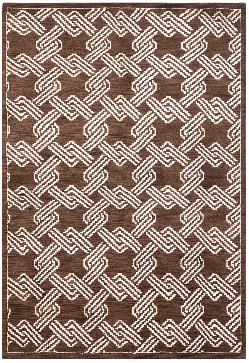 Safavieh Mosaic Mos156A Brown / Creme Rugs.