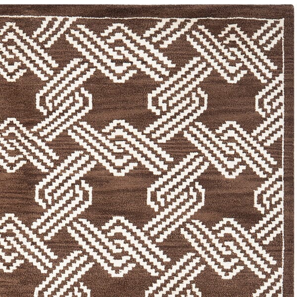 Safavieh Mosaic Mos156A Brown / Creme Rugs.