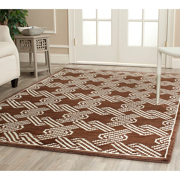 Safavieh Mosaic Mos156A Brown / Creme Rugs.