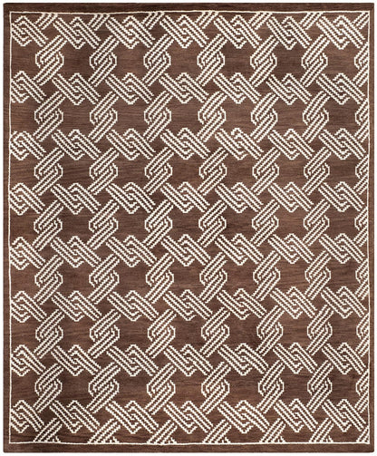 Safavieh Mosaic Mos156A Brown / Creme Damask Area Rug