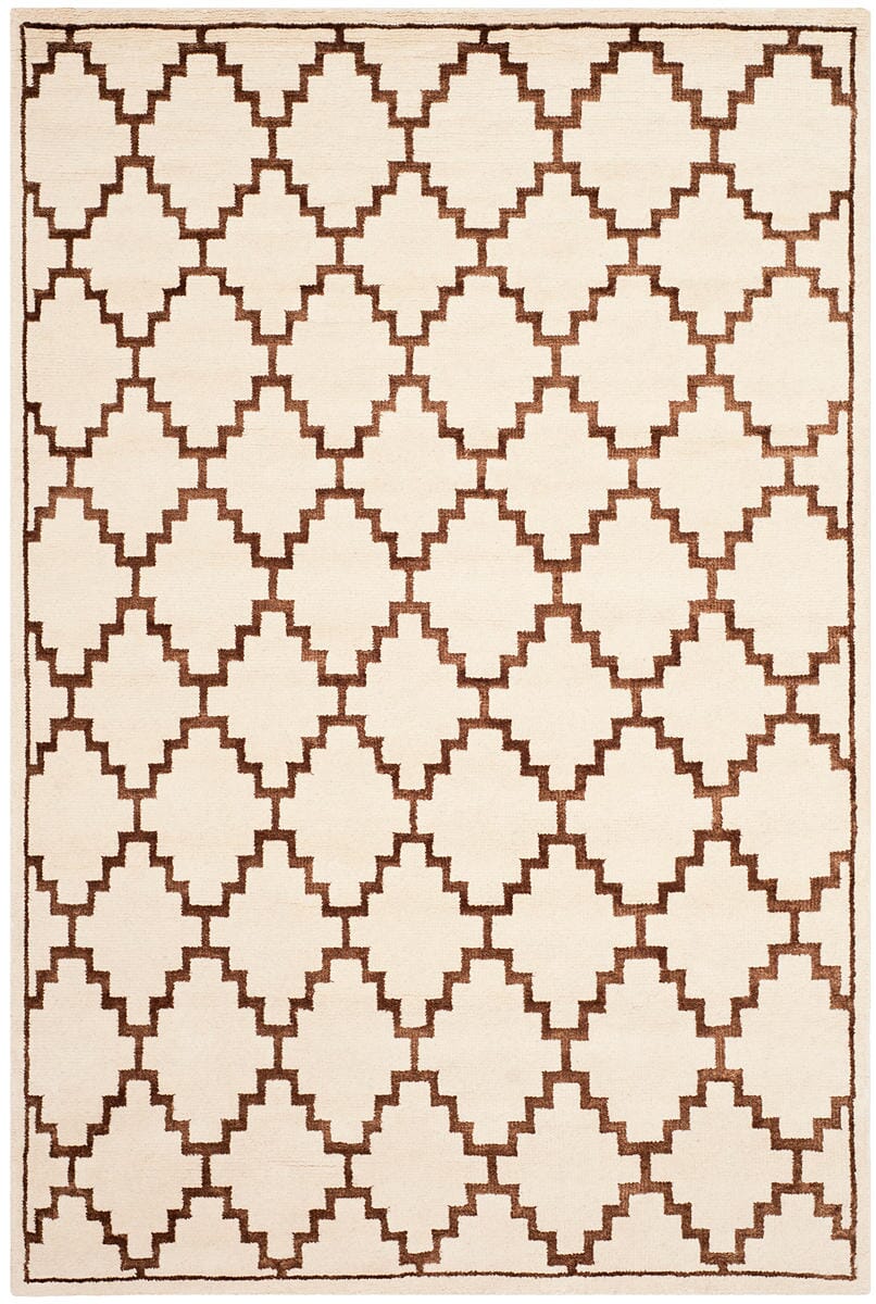 Safavieh Mosaic Mos160A Ivory / Brown Geometric Area Rug