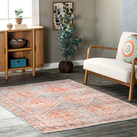 AreaRugs.com Wavaj Nwa1306A Rust Area Rug