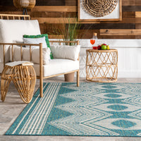 Nuloom Ranya Tribal Nra1766B Green Area Rug