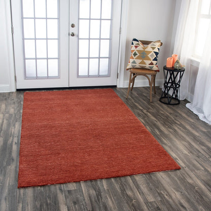 Rizzy Mason Park Mpk101 Rust Solid Color Area Rug