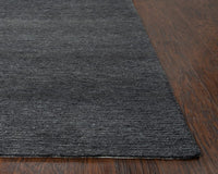 Rizzy Mason Park Mpk103 Charcoal Solid Color Area Rug