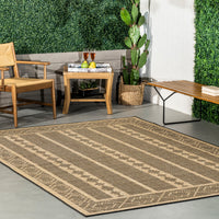 Nuloom Zina Tribal Banded Nzi1821A Charcoal Area Rug