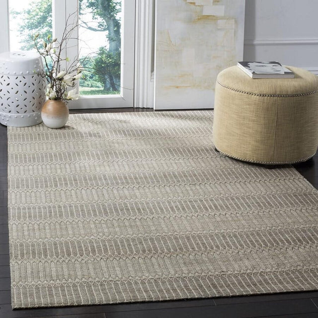 Safavieh Marbella Mrb124E Camel / Grey Striped Area Rug