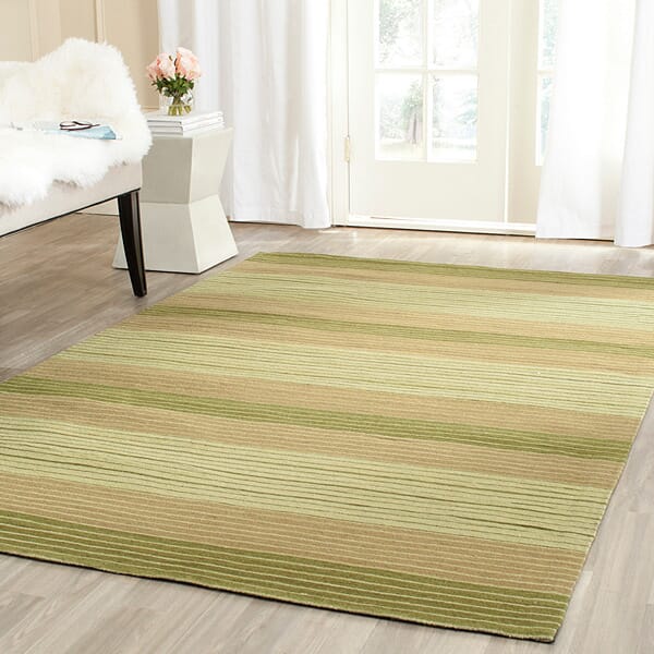 Safavieh Marbella Mrb283A Green Striped Area Rug