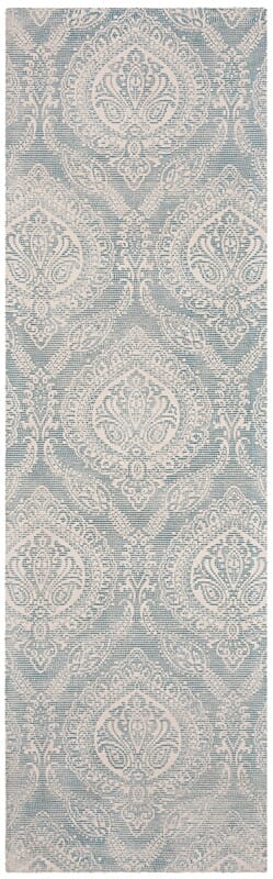 Safavieh Marbella Mrb405K Turquoise / Ivory Damask Area Rug